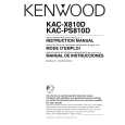 KENWOOD KACPS811D Owners Manual KENWOOD KACPS811D Owners Manual