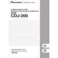 PIONEER CDJ-200/RFXJ Owners Manual PIONEER CDJ-200/RFXJ Owners Manual