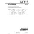 SONY SAW17 Service Manual SONY SAW17 Service Manual