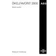 AEG FAV2000-W Owners Manual AEG FAV2000-W Owners Manual