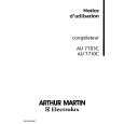 ARTHUR MARTIN ELECTROLUX AU7703C Owners Manual ARTHUR MARTIN ELECTROLUX AU7703C Owners Manual