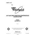 WHIRLPOOL RB120PXV0 Parts Catalog WHIRLPOOL RB120PXV0 Parts Catalog