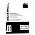 NAD AV716 Service Manual NAD AV716 Service Manual