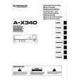 PIONEER A-X340 Owners Manual PIONEER A-X340 Owners Manual