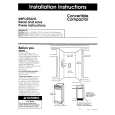 WHIRLPOOL TC4700XYP0 Installation Manual WHIRLPOOL TC4700XYP0 Installation Manual