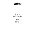 ZANUSSI ZG64IT Owners Manual ZANUSSI ZG64IT Owners Manual