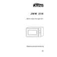 JUNO-ELECTROLUX JMW230B Owners Manual JUNO-ELECTROLUX JMW230B Owners Manual