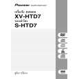 PIONEER XV-HTD7/DTXJN/RC Owners Manual PIONEER XV-HTD7/DTXJN/RC Owners Manual