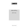 ZANUSSI ZVF130-1 Owners Manual ZANUSSI ZVF130-1 Owners Manual