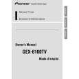 PIONEER GEX-6100TV Owners Manual PIONEER GEX-6100TV Owners Manual