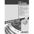 SHARP UXE800 Owners Manual SHARP UXE800 Owners Manual