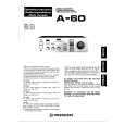 PIONEER A-60 Owners Manual PIONEER A-60 Owners Manual