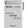 PIONEER DEH-P520 Owners Manual PIONEER DEH-P520 Owners Manual