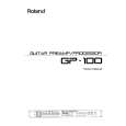 ROLAND GP-100 Owners Manual ROLAND GP-100 Owners Manual
