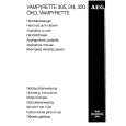AEG VAMPYRETTE305 Owners Manual AEG VAMPYRETTE305 Owners Manual