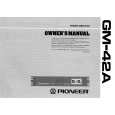 PIONEER GM42A Owners Manual PIONEER GM42A Owners Manual