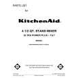 WHIRLPOOL KSM100PSWW0 Parts Catalog WHIRLPOOL KSM100PSWW0 Parts Catalog