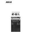 AKAI AT-52 Owners Manual AKAI AT-52 Owners Manual