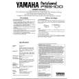 YAMAHA PSS-100 Owners Manual YAMAHA PSS-100 Owners Manual