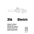 HUSQVARNA 316ELECTRIC Owners Manual HUSQVARNA 316ELECTRIC Owners Manual