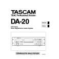 TEAC DA-20 Owners Manual TEAC DA-20 Owners Manual