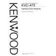 KENWOOD KVC-475 Owners Manual KENWOOD KVC-475 Owners Manual