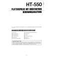 HITACHI HT550 Owners Manual HITACHI HT550 Owners Manual