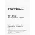 ROTEL RP-955 Owners Manual ROTEL RP-955 Owners Manual