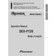 PIONEER DEH-P720/XN/UC Owners Manual PIONEER DEH-P720/XN/UC Owners Manual
