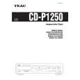 TEAC CD-P1250 Owners Manual TEAC CD-P1250 Owners Manual