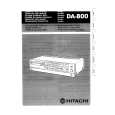 HITACHI DA-800 Instrukcja Obsługi HITACHI DA-800 Instrukcja Obsługi