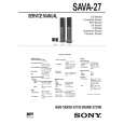 SONY SAVA27 Service Manual SONY SAVA27 Service Manual