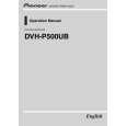 PIONEER DVH-P500UB/XN/RE Owners Manual PIONEER DVH-P500UB/XN/RE Owners Manual