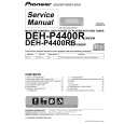 PIONEER DEH-P4400RB/X1B/EW Service Manual PIONEER DEH-P4400RB/X1B/EW Service Manual