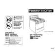 WHIRLPOOL SF318PEWN0 Installation Manual WHIRLPOOL SF318PEWN0 Installation Manual