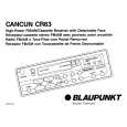 BLAUPUNKT CANCUN CR63 Owners Manual BLAUPUNKT CANCUN CR63 Owners Manual