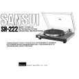 SANSUI SR-222 Owners Manual SANSUI SR-222 Owners Manual