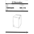ELECTROLUX WH115 Owners Manual ELECTROLUX WH115 Owners Manual