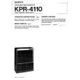 SONY KPR-4110 Owners Manual SONY KPR-4110 Owners Manual