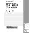 PIONEER PRO-1130HD Owners Manual PIONEER PRO-1130HD Owners Manual