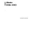 RHODES MK-80 Owners Manual RHODES MK-80 Owners Manual