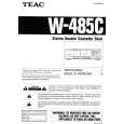 TEAC W485C Owners Manual TEAC W485C Owners Manual