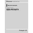 PIONEER GEX-P5750TV/XF/BR Owners Manual PIONEER GEX-P5750TV/XF/BR Owners Manual