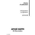 ARTHUR MARTIN ELECTROLUX AR8416B Owners Manual ARTHUR MARTIN ELECTROLUX AR8416B Owners Manual