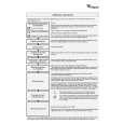 WHIRLPOOL AWZ EXPERT AO/2 Quick Start WHIRLPOOL AWZ EXPERT AO/2 Quick Start