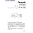 PANASONIC PTL712NTE Owners Manual PANASONIC PTL712NTE Owners Manual