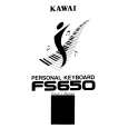 KAWAI FS650 Owners Manual KAWAI FS650 Owners Manual