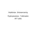 ROSENLEW RTT2050 Owners Manual ROSENLEW RTT2050 Owners Manual