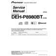 PIONEER DEH-P8980BT Service Manual PIONEER DEH-P8980BT Service Manual