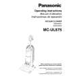PANASONIC MCUL675 Owners Manual PANASONIC MCUL675 Owners Manual